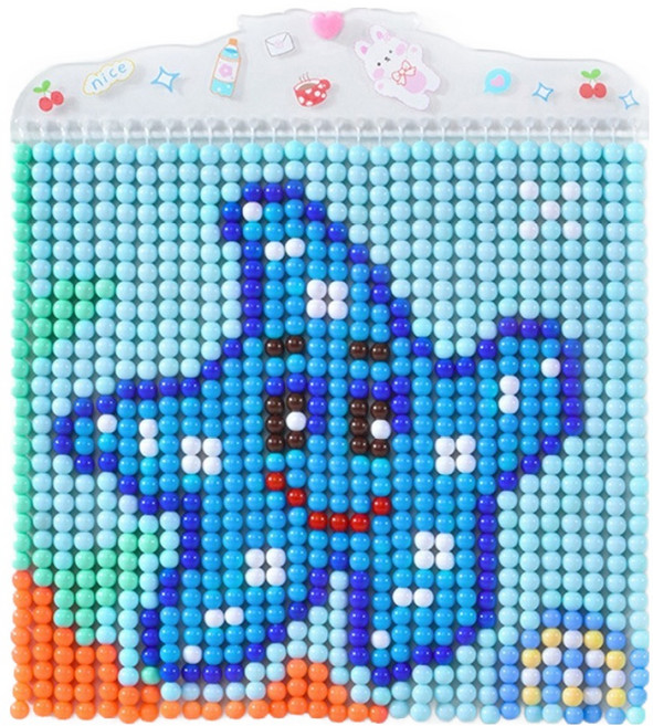 타미나요 레트로 DIY 비즈발 8mm 구슬 900개 비즈커튼 만들기 세트, 불가사리, 1세트