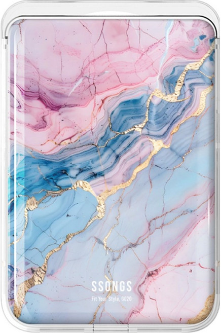 쏭스 자력 3 카드팩 에폭시 맥세이프 카드지갑, 08 로즈쿼츠 블루(G020), 1개