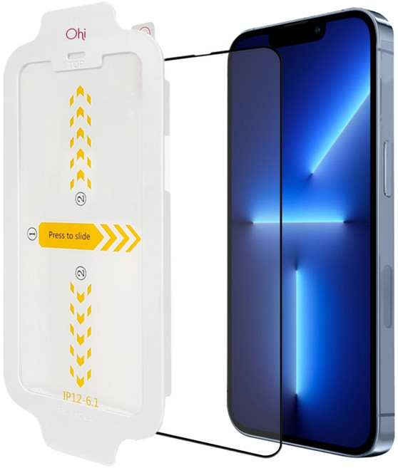 오하이 풀커버 강화유리 휴대폰 액정보호필름 2p + EZ 툴 세트, 1세트