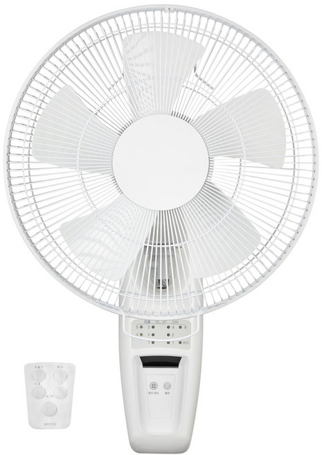 Qlife 質森活 DC節能遙控純白壁扇 Q小白二代 12吋 白色, WF211Q
