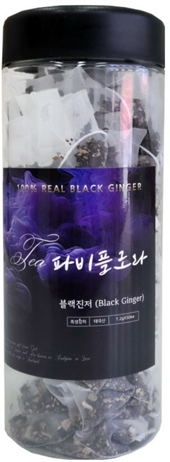타미푸드 파비플로라 100% 티백 블랙진저 끄라차이담 오리진, 1개, 50개입, 1.2g