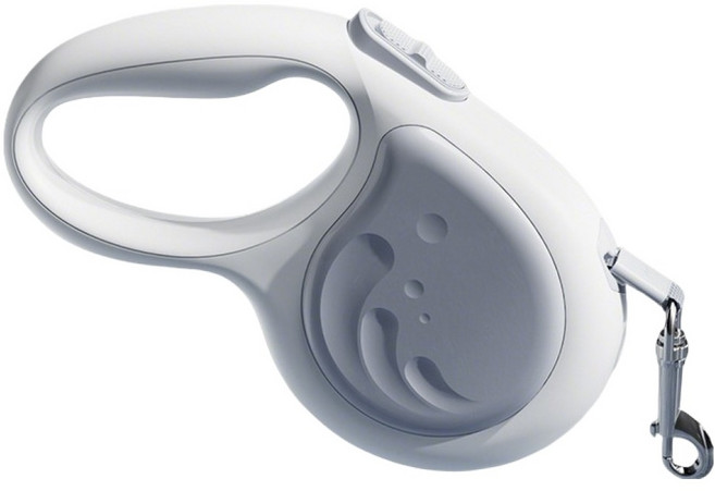 Bayler 自動伸縮狗狗牽引繩, 1個, 灰色