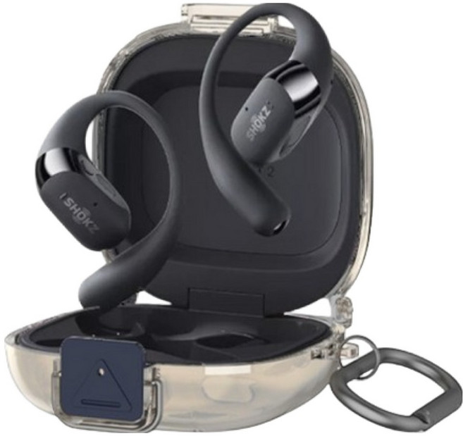 샥즈 오픈핏 2 플러스 투명 잠금 클립 케이스, GREY, 1개