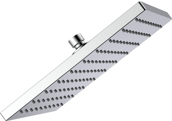 HAELIM BATH 向日葵大方形蓮蓬頭, 鉻色, 1個