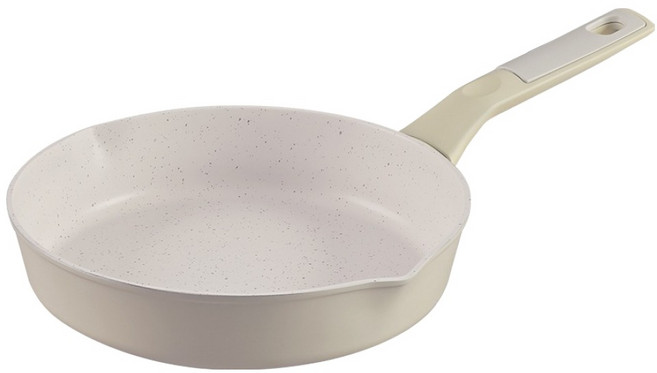 에버튼하우스 인덕션 모모스 후라이팬 크림옐로우 EHCB-FP24B, 1개, 24cm