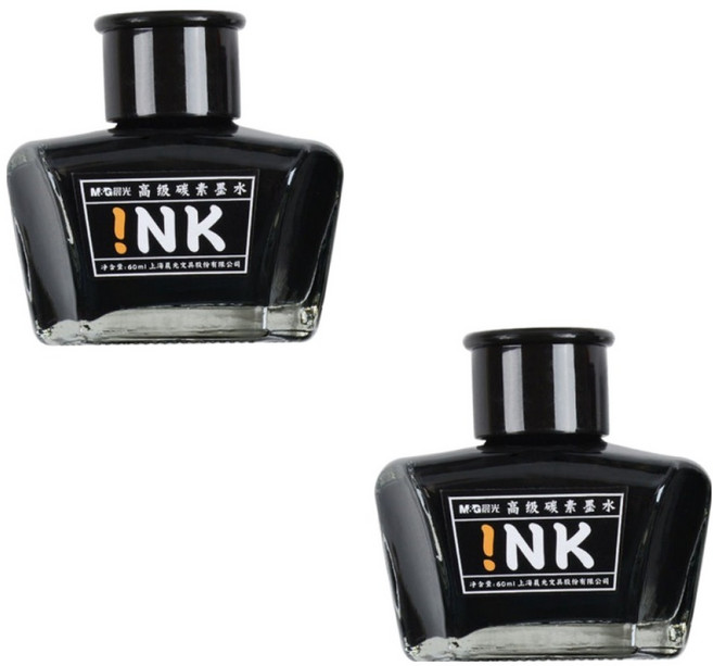 엠앤지 프리미엄 잉크, 카본 블랙, 2개