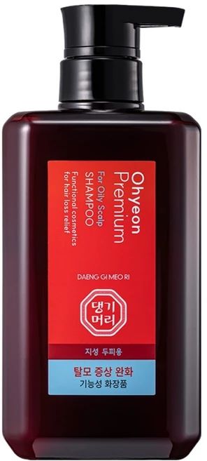댕기머리 오현 프리미엄 스칼프 샴푸 지성 두피용 플로럴, 500ml, 1개 - 쿠팡