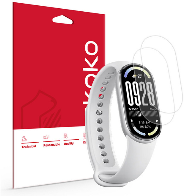 스코코 풀커버 리얼핏 액정보호필름 2p 세트, 1세트