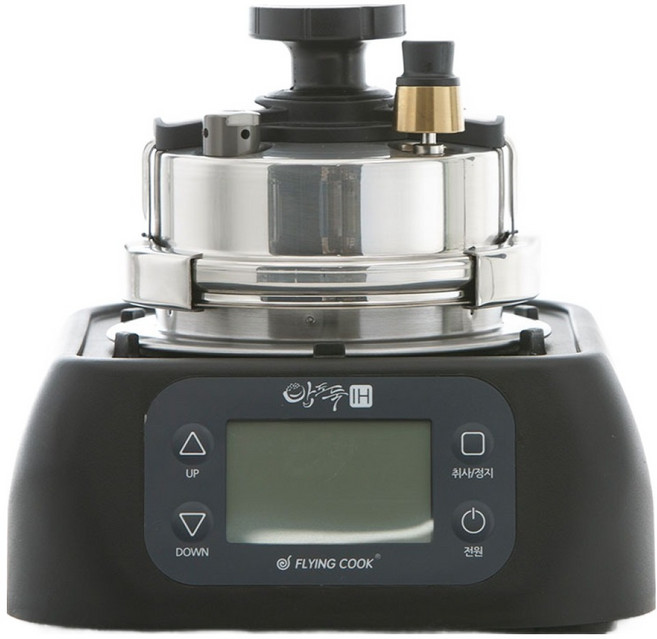 플라잉쿡 밥도둑 IH렌지 압력밥솥 1~2인용 스페셜 세트, 블랙