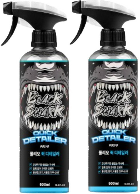 블랙샤크 폴리오 퀵 디테일러, 2개, 500ml