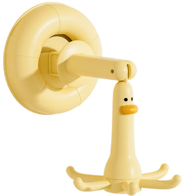 쇼핑153 무타공 흡착 다용도걸이, 1개, 02 옐로우