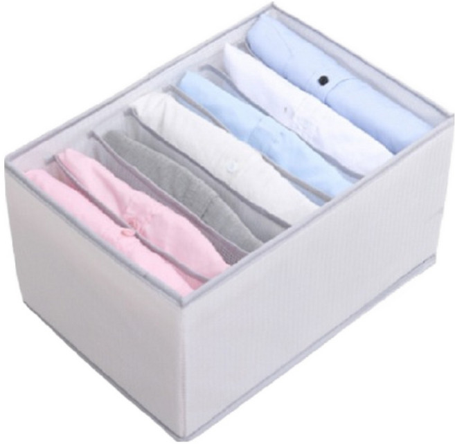 디오셀 pvc 탄탄 칸칸이 옷장 정리함 7칸, 그레이, 1개