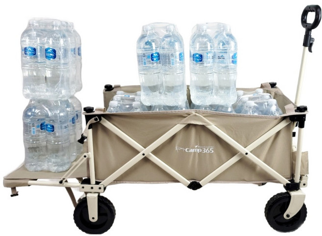 캠프365 스포츠 아웃라이더 접이식 브레이크 파파웨건, 베이지, 1개