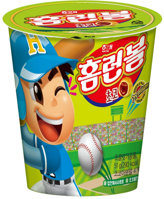 해태제과 홈런볼 초코 컵, 51g, 1개