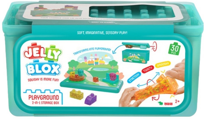 골리앗 젤리블록스 플레이 그라운드 스토리지 박스, 혼합색상, 1개