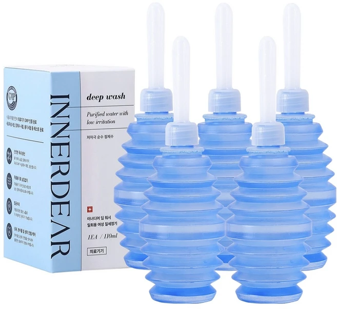 이너디어 딥워시 질세정기 여성청결제, 5개, 110ml - 쿠팡