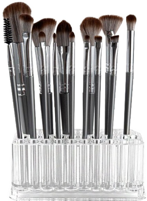 디오셀 26홀 메이크업 브러쉬 꽂이, 1개, 투명
