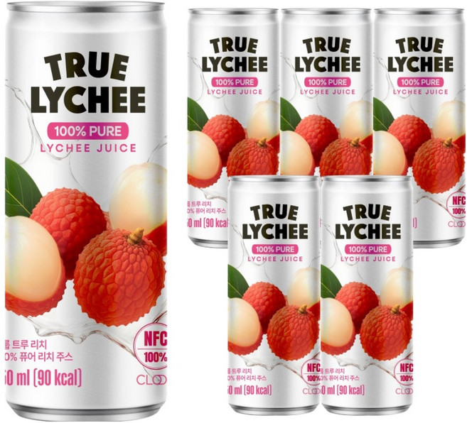 클룹 트루리치 100% 퓨어 주스, 6개, 250ml