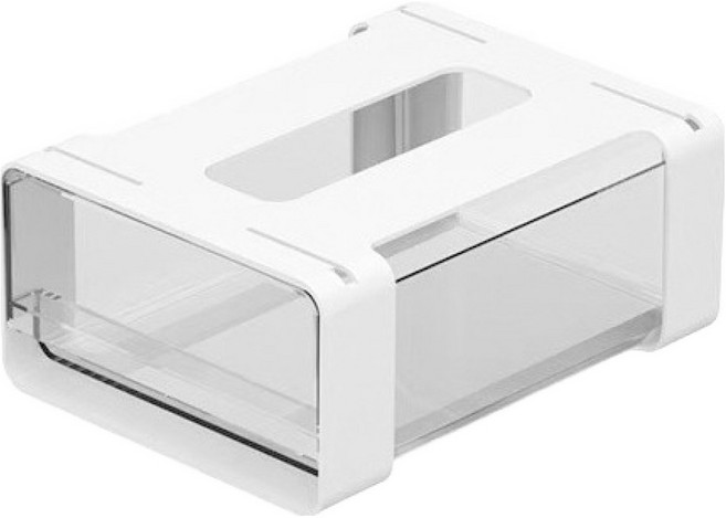 디오셀 틈새수납 히든 스토리지, 화이트 + 투명, 1개