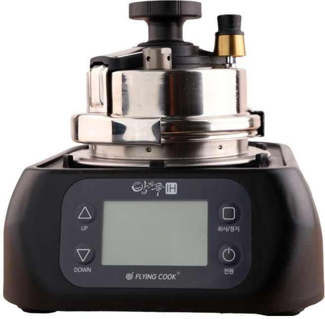 플라잉쿡 밥도둑 IH렌지 압력밥솥 1~2인용 프리미엄 세트, 블랙
