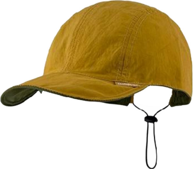 뚜리아 양면 방수 트레킹 런닝모자, 옐로우 + 그린, 1개