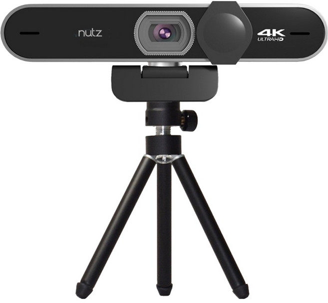 Nutz 4K 800만 화소 고화질 웹캠 UHD2160 + 미니삼각대 세트, UHD2160+미니 삼각대, 블랙