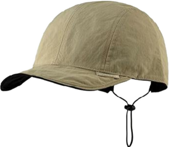 뚜리아 양면 방수 트레킹 런닝모자, 베이지 + 블랙, 1개