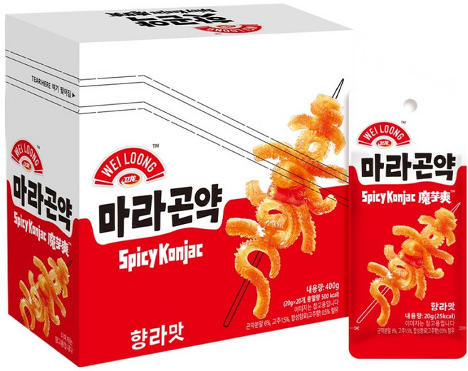 웨이롱 마라곤약 향라맛, 20개, 20g
