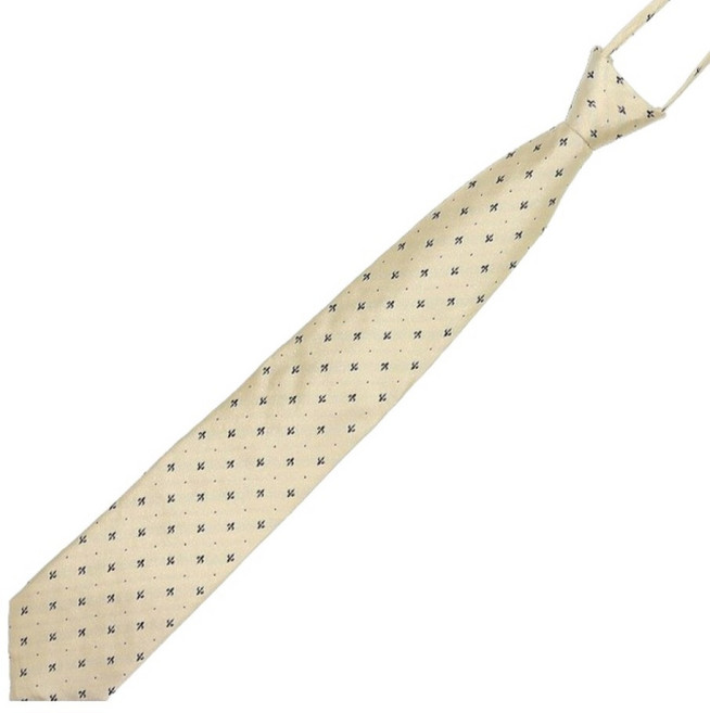 엘르 남성용 실크 자동 지퍼 넥타이