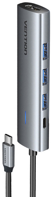 VEnTIOn 威迅 5合1多功能集線器 TGGHB-TW, 1個, 灰色