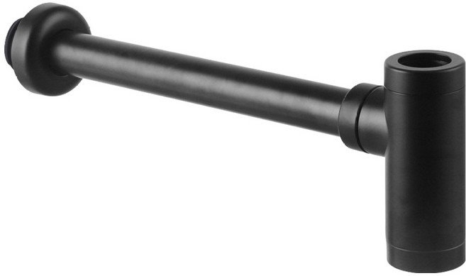 MIRINAE 洗臉盆彩色牆壁排水錘型存水彎 黑色, 1個