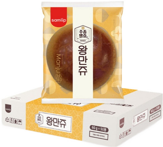 samlip 韓國傳統栗子麵包, 60g, 50入