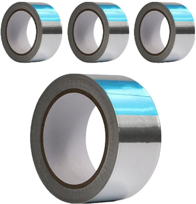 GUNU 알루미늄 호일 은박 테이프 폭 5cm x 길이 20m, 4개