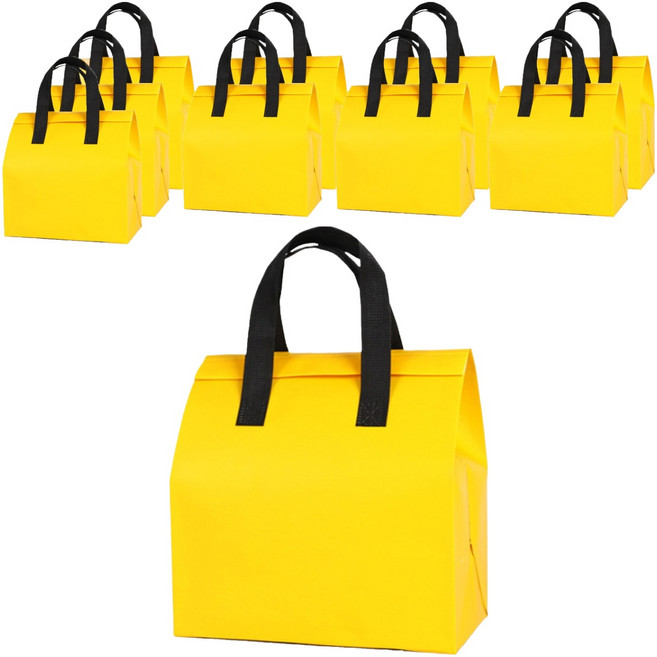 웰롯 예쁜 보냉파우치, 옐로우, 10개