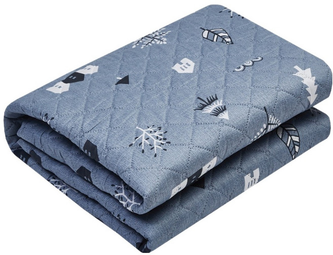 HanilMedical 프리미엄 카본열선 탄소 전기요, 낙엽블루, 소(67.5 x 180 cm)