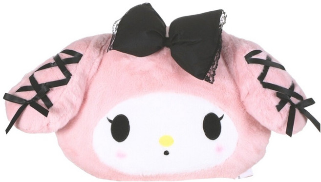 Sanrio 三麗鷗 宴會系列美樂蒂頭型抱枕靠墊, 粉色