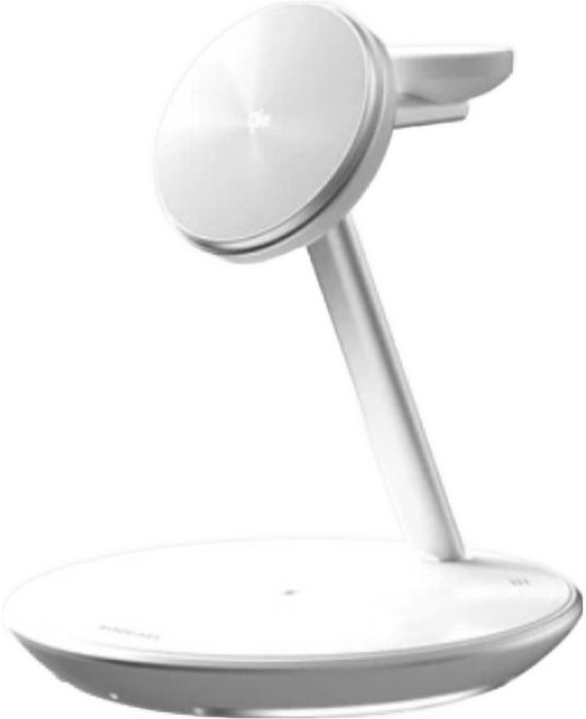 MAGEASY Power Station Qi2 五合一磁吸無線充電支架, 1個, 白色