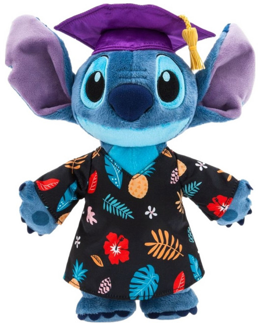 디즈니스토어 릴로앤스티치 스티치 졸업 스몰 플러시 인형, 혼합색상, 1개, 30.5cm