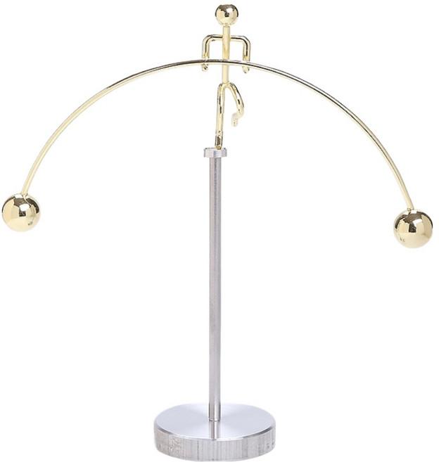 통큰창고 무한동력 책상장식용 외발 타입6 골드 17 x 17.5, 1개