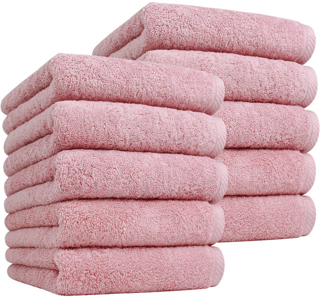 송월타월 블랙라벨 수건 180g 40수 코마사, 분홍, 10개