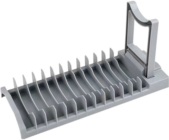 곰지홈 식기 수납정리대 물빠짐 식기 건조대, 연 그레이, 1개, 1단