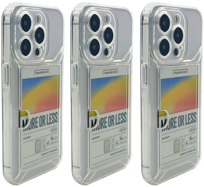 케이스퍼시픽 아르벨라 카드 2장수납 렌즈보호 젤리 휴대폰 케이스 3p