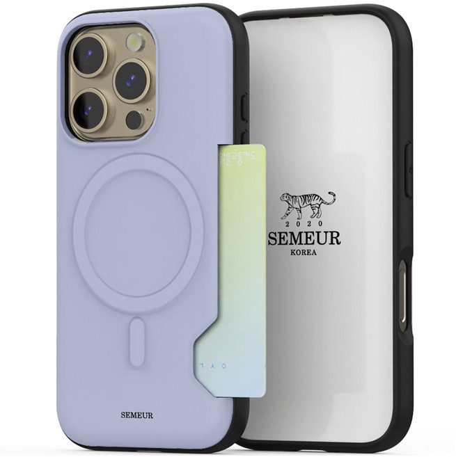 케이스퍼시픽 비비드글로우 맥세이프 카드 2장 수납 휴대폰 케이스