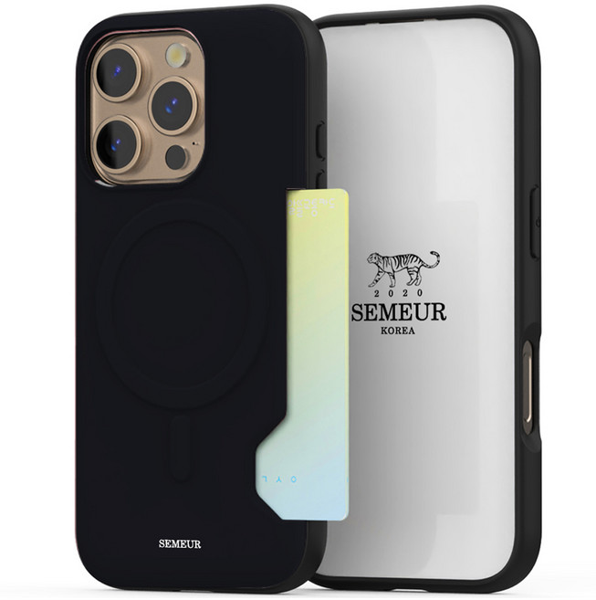 케이스퍼시픽 비비드글로우 맥세이프 카드 2장 수납 휴대폰 케이스