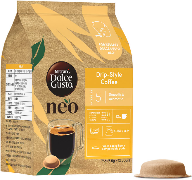 돌체구스토 네오 드립 스타일 캡슐커피, 6.5g, 12개입, 1개