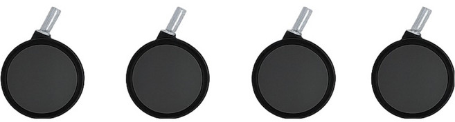 식스파머스 튼튼한 프리미엄 서랍식 물받침형 원형 화분 받침 바퀴, 4개