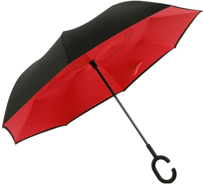MERGESHOP C型握把反向長傘