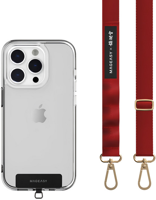 MAGEASY Strap + Strap Card 大甲鎮瀾宮聯名掛繩 20mm, 1個, 紅色