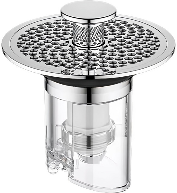 收納部屋 洗手台防臭下水器, 1個, 銀色