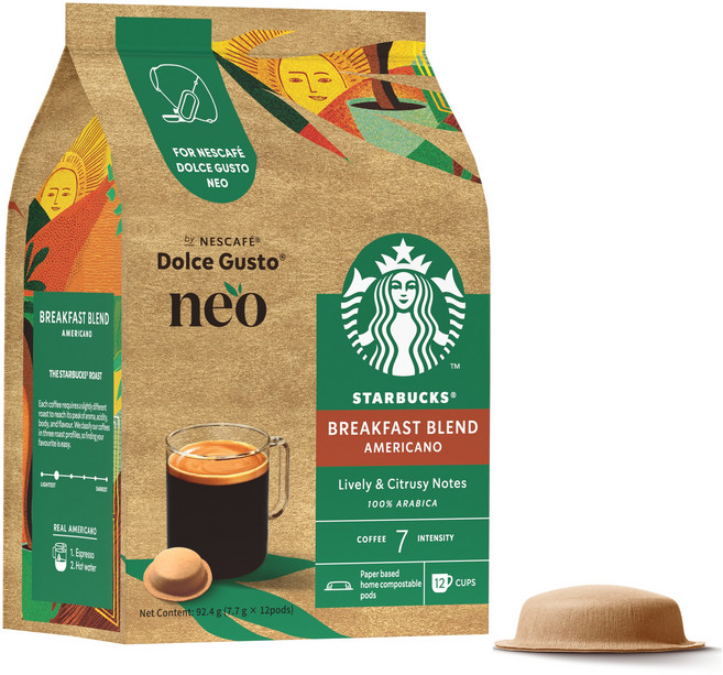 스타벅스 네오 브렉퍼스트 블렌드 아메리카노 캡슐커피, 7.7g, 12개입, 1개